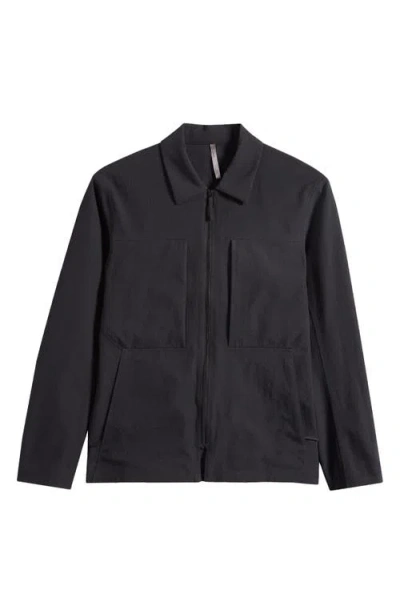 Veilance Mionn Water Repellent Soft Shell Overshirt In Black