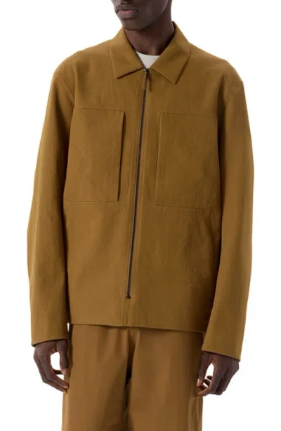Veilance Mionn Water Repellent Soft Shell Overshirt In Brown