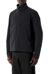 Veilance Lightweight High Collar Long Sleeve Jacket In Black