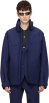 Veilance Flap-pocket Lightweight Jacket In Blue
