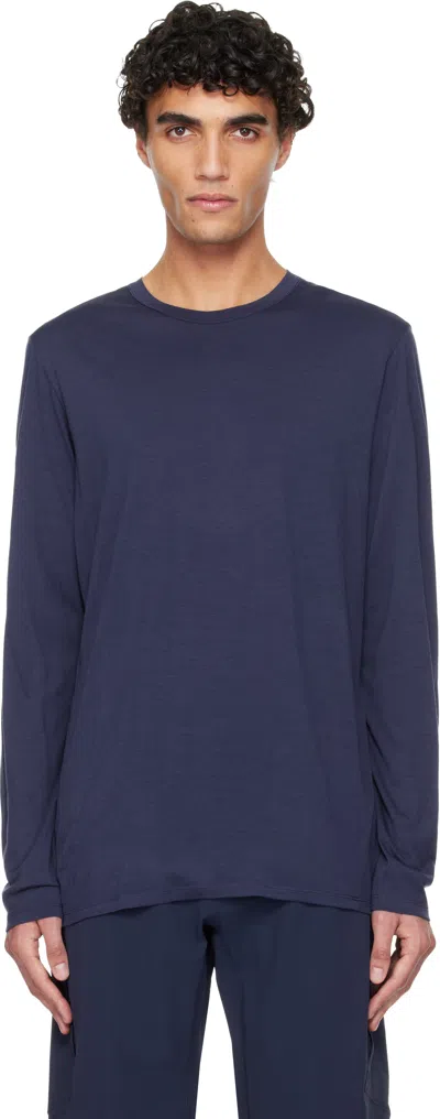 Veilance Navy Frame Ls T-shirt