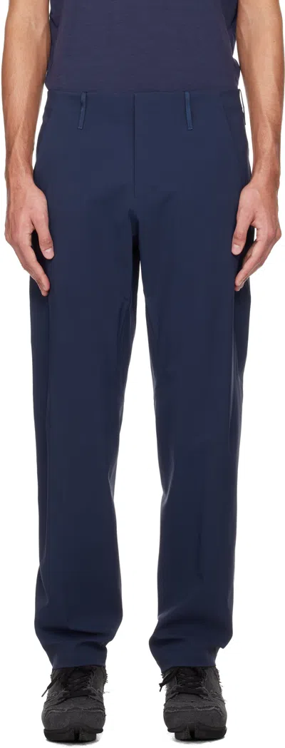 Veilance Navy Indisce Mx Trousers In Blue