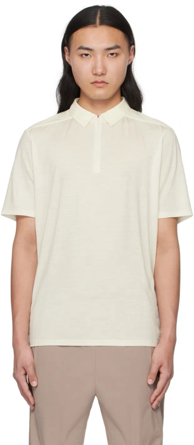 Veilance Off-white Frame Polo In Oat Heather