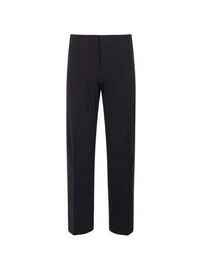 Veilance Pressed-crease Straight-leg Trousers In Black