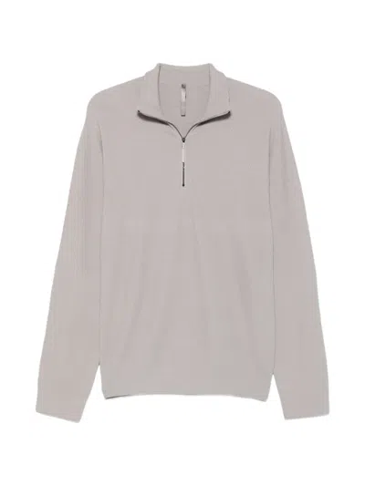 Veilance Quarter-zip Raglan-sleeve Polo Shirt In Gray