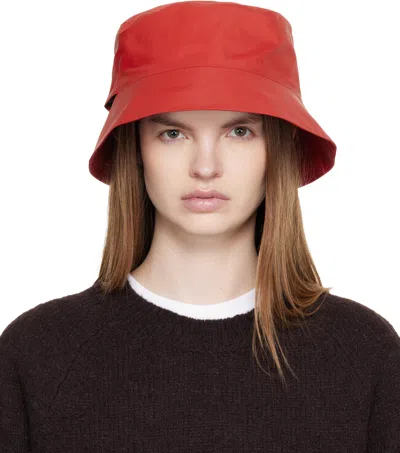 Veilance Red Bucket Hat