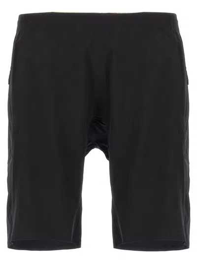Veilance Secant Comp Track Knee Length Shorts In Black