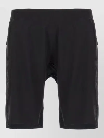 Veilance Secant Comp Track Knee Length Shorts In Black
