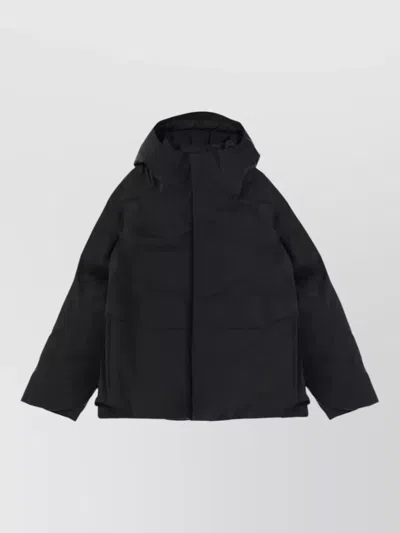 Veilance Sorin Hooded Padded Long Sleeve Jacket In Black
