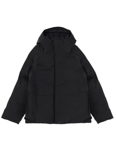 Veilance Sorin Hooded Padded Long Sleeve Jacket In Black