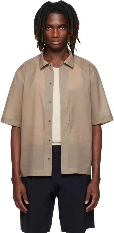 Veilance Taupe Demlo S/s Shirt