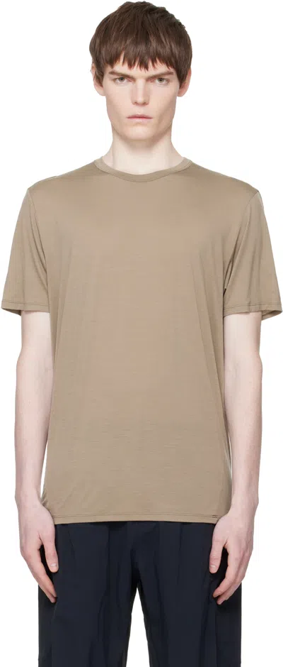 Veilance Taupe Frame S/s T-shirt In Brown