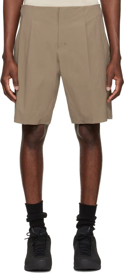 Veilance Taupe Indisce Shorts