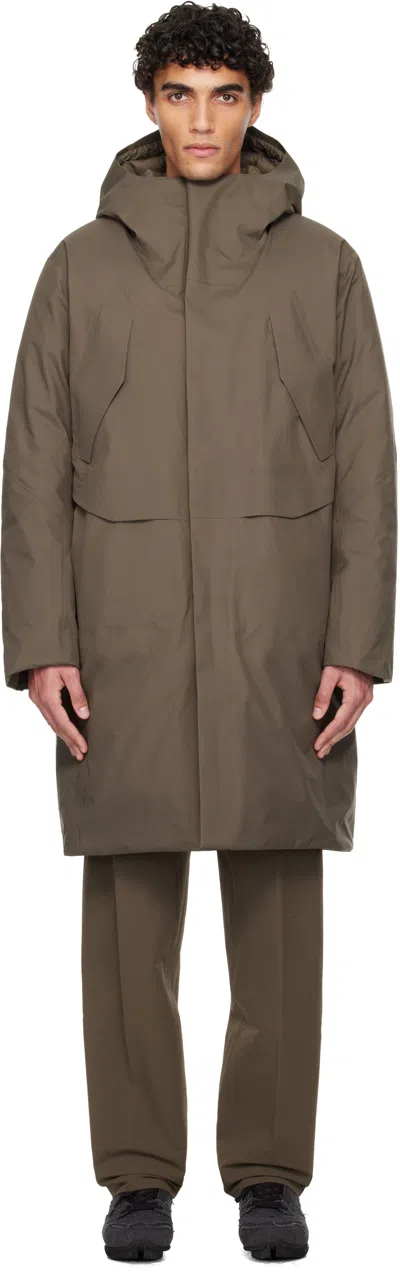 Veilance Taupe Sorin Down Parka In Brown