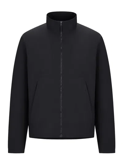 Veilance Technical Jacket With High Collar And Full-zip Closure In Black