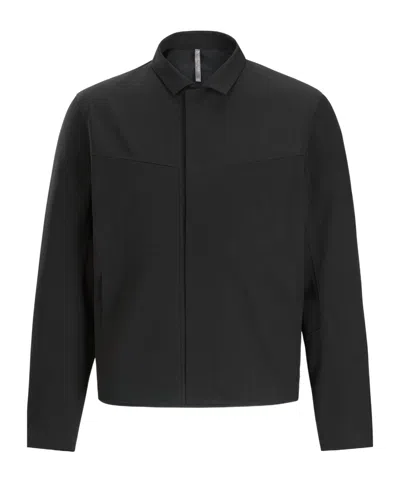 Veilance Wool-blend Shirt Jacket In Black