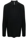 Veilance Zip-up Polo Shirt In Black