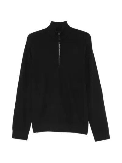 Veilance Zip-fastening High-neck Sweater In Black
