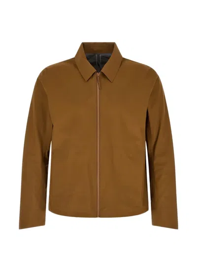 Veilance Centroid Waterproof Jacket In Brown