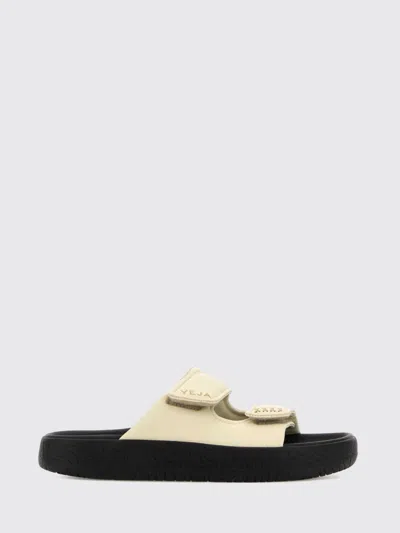 Veja Heeled Sandal Woman Color Yellow Cream In Neutral