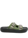 Veja Arpoador Double-strap Sandals In Green