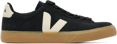 Veja Black Campo Bold Suede Sneakers In Multi