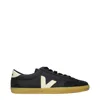 Veja Volley O.t Sneakers In Black Suede And Leather In Black