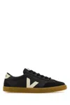 Veja 'volley' Black Sneaker With Side Logo And Lettering Logo On The Heel In Blackpierre