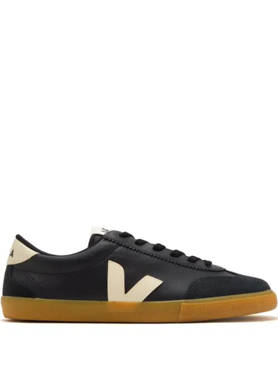 VEJA BLACK LOGO SNEAKERS