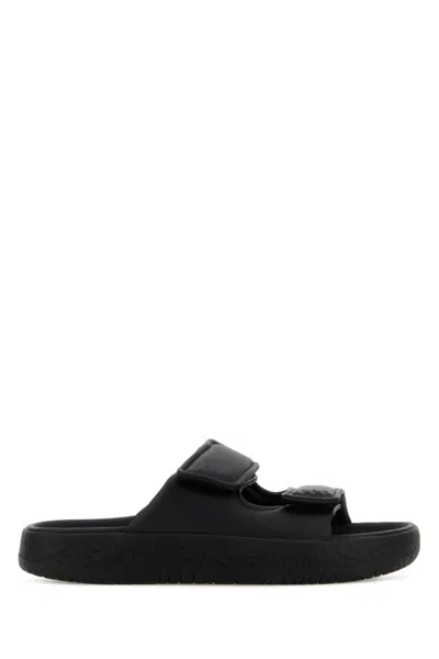 Veja Black Slip On Sandals