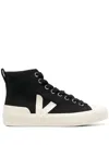 VEJA BLACK WATTA II HIGH-TOP SNEAKERS