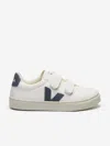 Veja Boys Leather Small Esplar Trainers In White