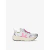 Veja Silver Com Kids' Canary Logo-embroidered Woven Low-top Trainers Eur 35 / 2.5 Uk In Silver Com