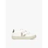 Veja White/oth Kids' Esplar Logo-embroidered Leather Low-top Trainers Eur 28 / 10 Uk In White/oth