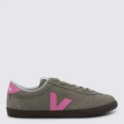 Veja Brown And Pink Sneakers In Multi