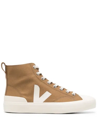 Veja Brown Logo Sneakers