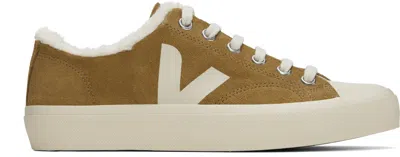 Veja Brown Wata Ii Low Winter Suede Sneakers In Tent_pierre