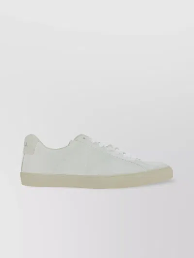 Veja Calfskin Esplar Low-top Sneakers In White