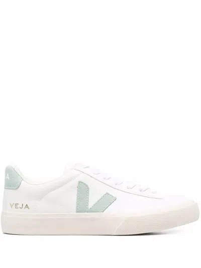 Veja White V-90 Leather Sneakers