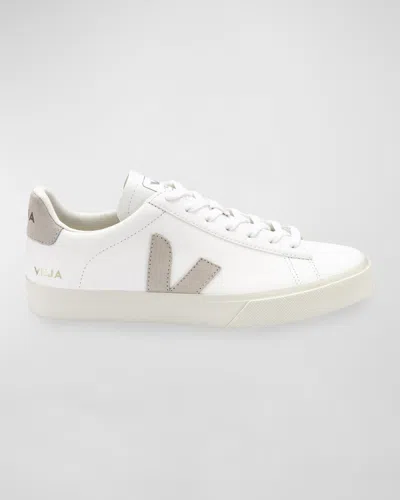Veja Campo Bicolor Leather Low-top Sneakers In Animal Print