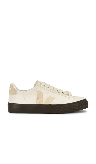 Veja Womens Campo Bold Suede Sneakers In White