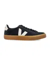 Veja Campo Sneakers In Black Suede In Multi