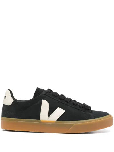Veja Campo Bold Bicolor Leather Low-top Sneakers In Multi