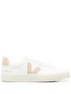 Veja V-12 Leather Extra White Sable Trainers In White