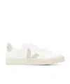 Veja Campo Leather White Natural Sneakers In White