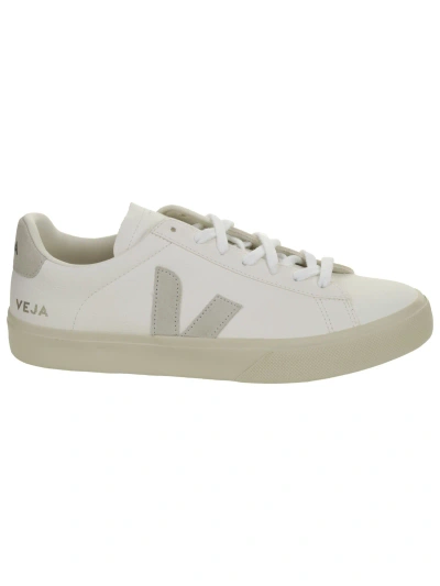 Veja Campo Chromefree In Extra White Natural Suede