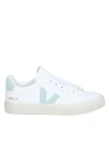VEJA CAMPO CHROMEFREE IN WHITE/GREEN LEATHER