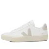 Veja White Low-top Sneakers With Logo Patch In Leather Man  In White