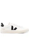 Veja Field Leather White Black Shoes In Neutral