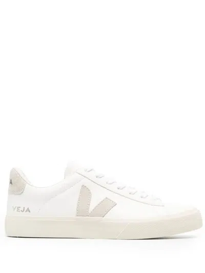 Veja Campo Chromefree Leather Extra-white_natural-suede In Extra Whit/natural